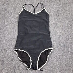 Girls Swimwear Gossip Girl Bandeau One Piece Size 14 Black  and‎ White Colors